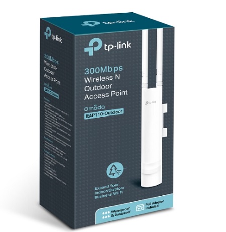 Ponto Acesso WiFi Exterior TP-Link EAP110-Outdoor 300Mbps IP65
